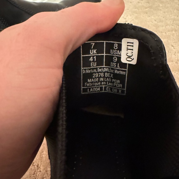 Black Dr Martens 2976 Bex Boots - Picture 2 of 6